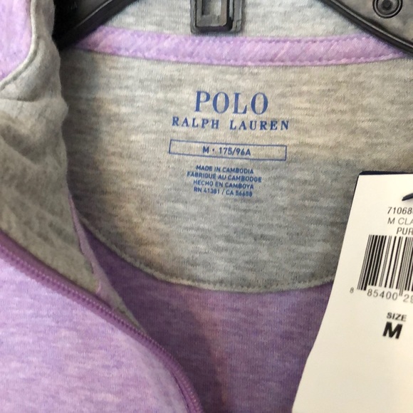 Polo Ralph Lauren lavender pullover NWT - Picture 6 of 7
